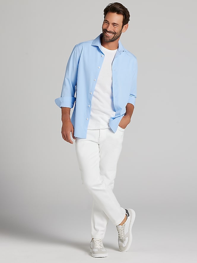 Wilke-Rodriguez Slim Fit 4-Way Stretch Dress Shirt
