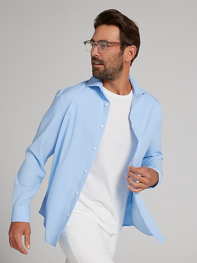Wilke-Rodriguez Slim Fit 4-Way Stretch Dress Shirt
