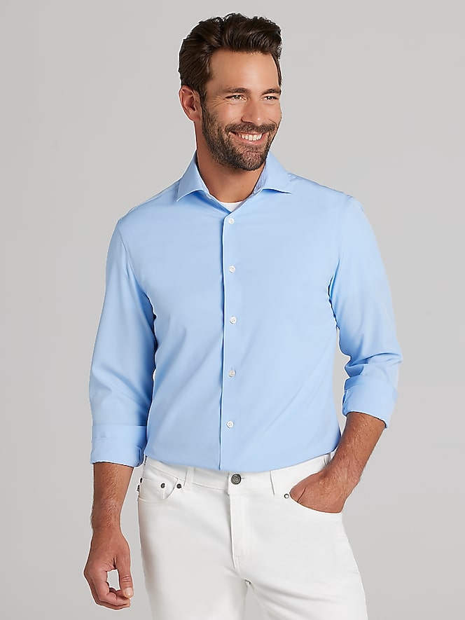 Wilke-Rodriguez Slim Fit 4-Way Stretch Dress Shirt