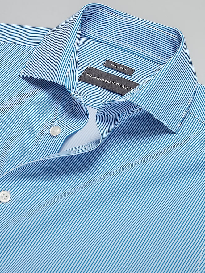 Wilke-Rodriguez Modern Fit Bengal Stripe Dress Shirt