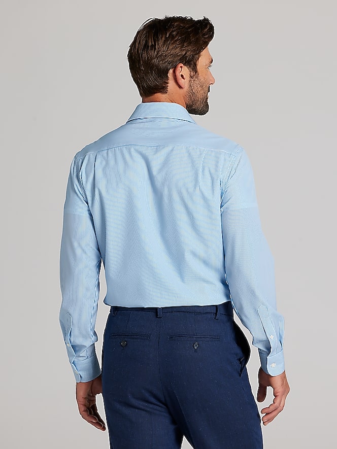Wilke-Rodriguez Modern Fit Bengal Stripe Dress Shirt