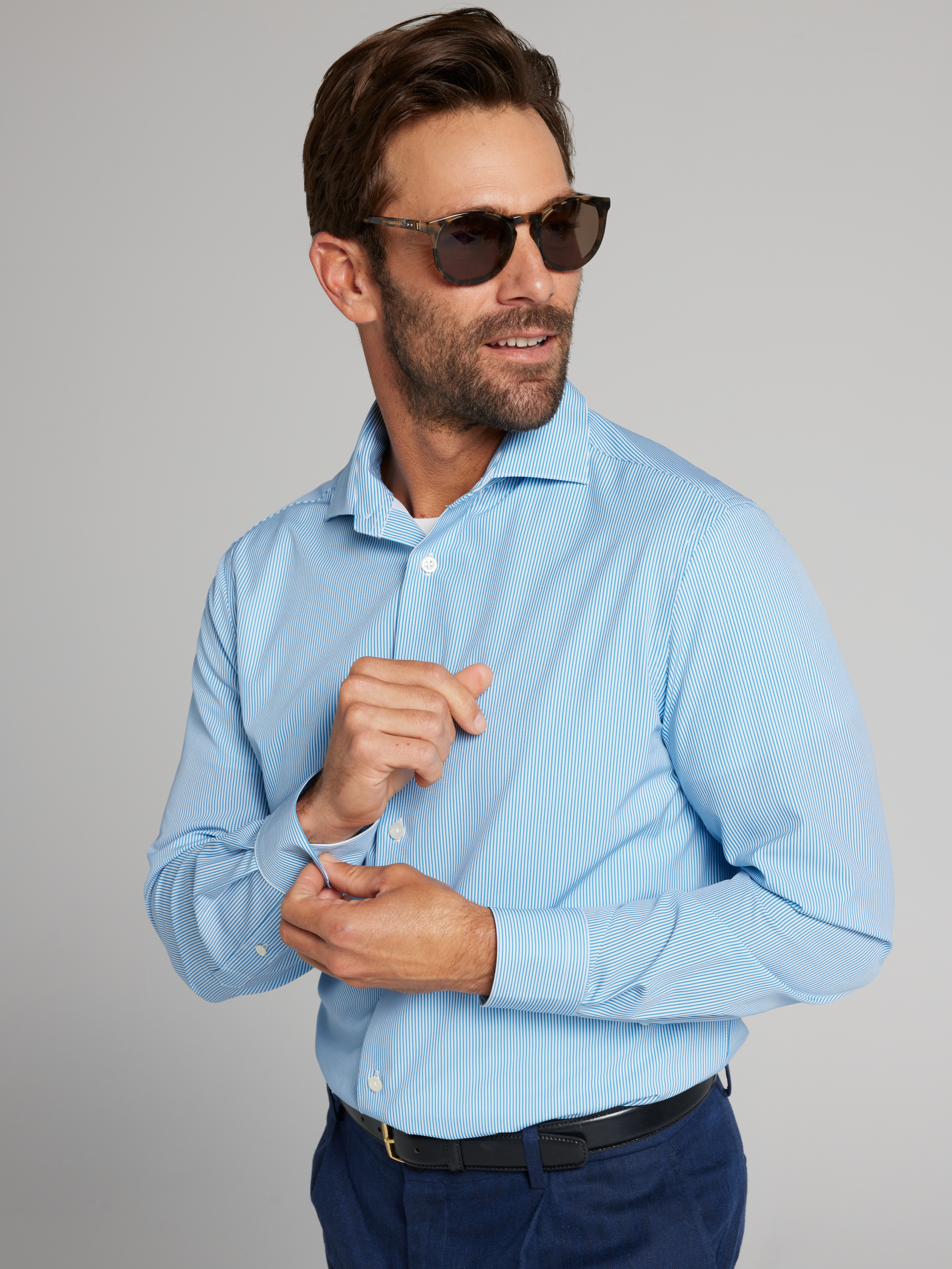 Modern Fit Bengal Stripe Dress Shirt