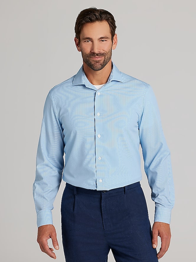Wilke-Rodriguez Modern Fit Bengal Stripe Dress Shirt