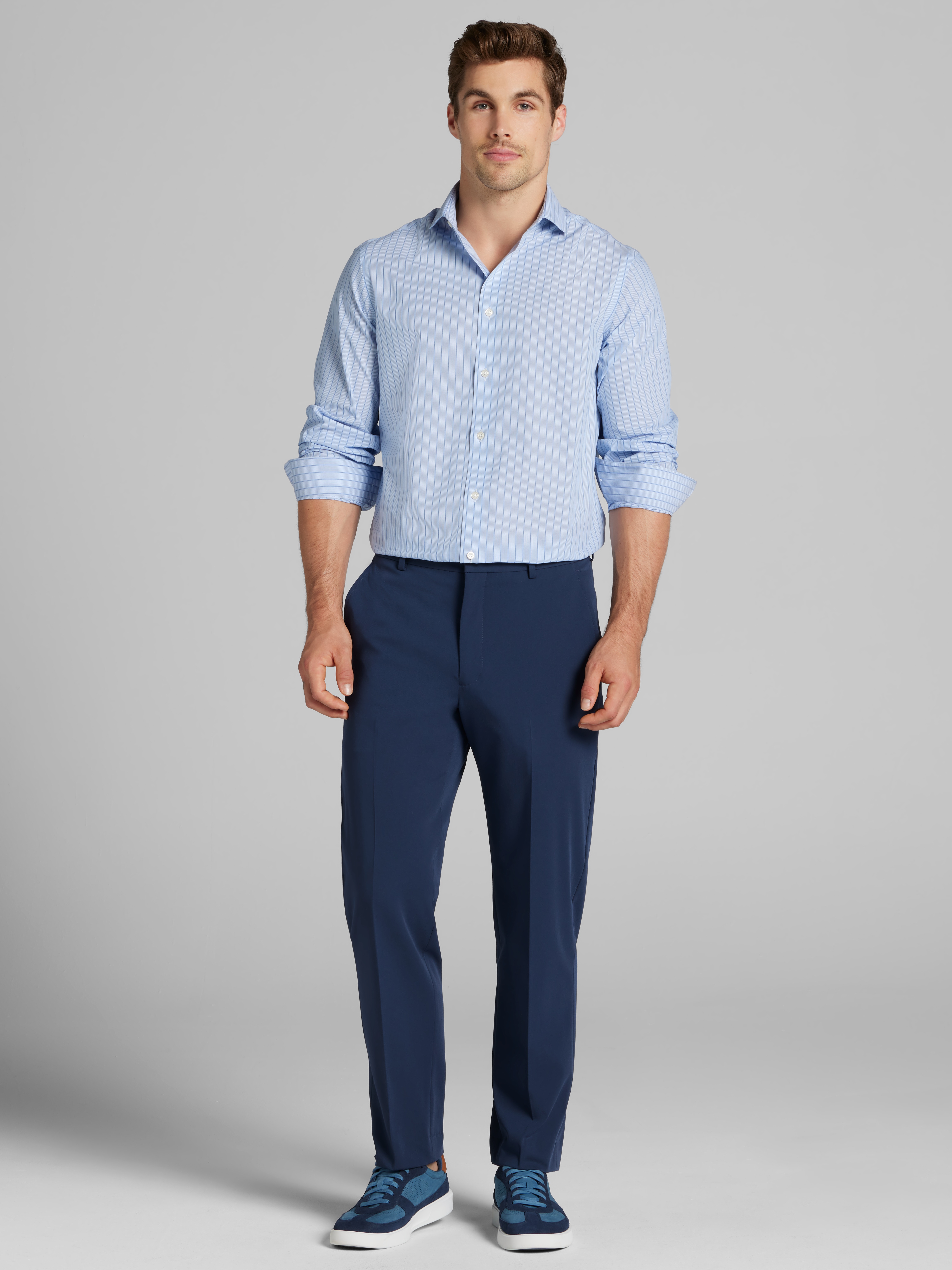 Modern Fit Bengal Stripe Dress Shirt