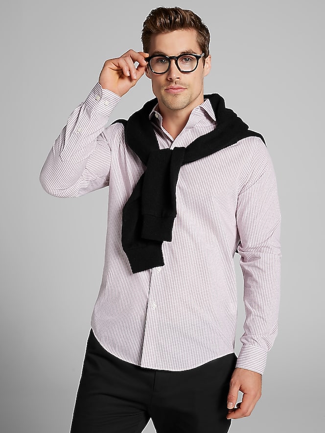 Wilke-Rodriguez Slim Fit Check Dress Shirt