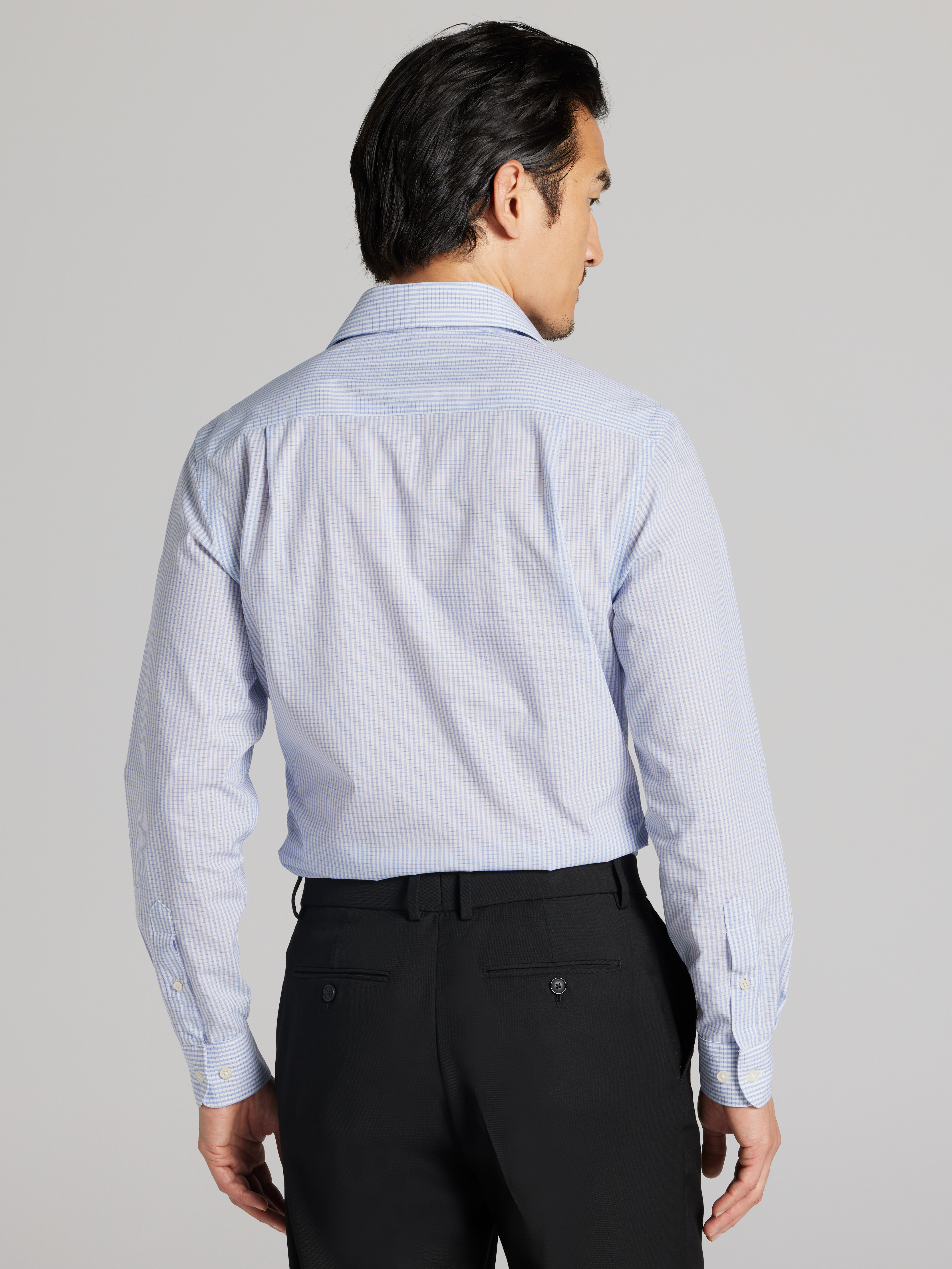 Slim Fit Check Dress Shirt