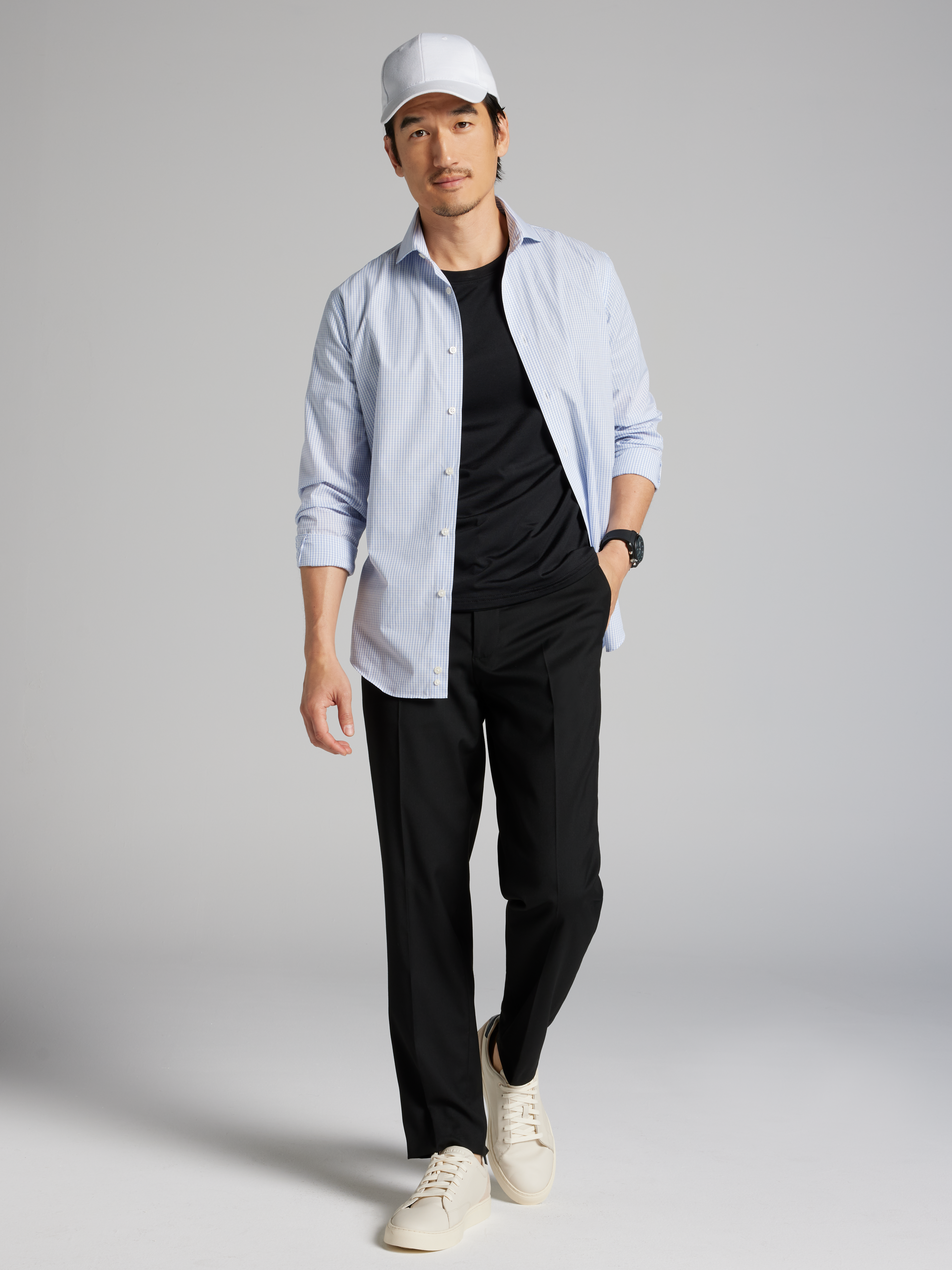 Slim Fit Check Dress Shirt