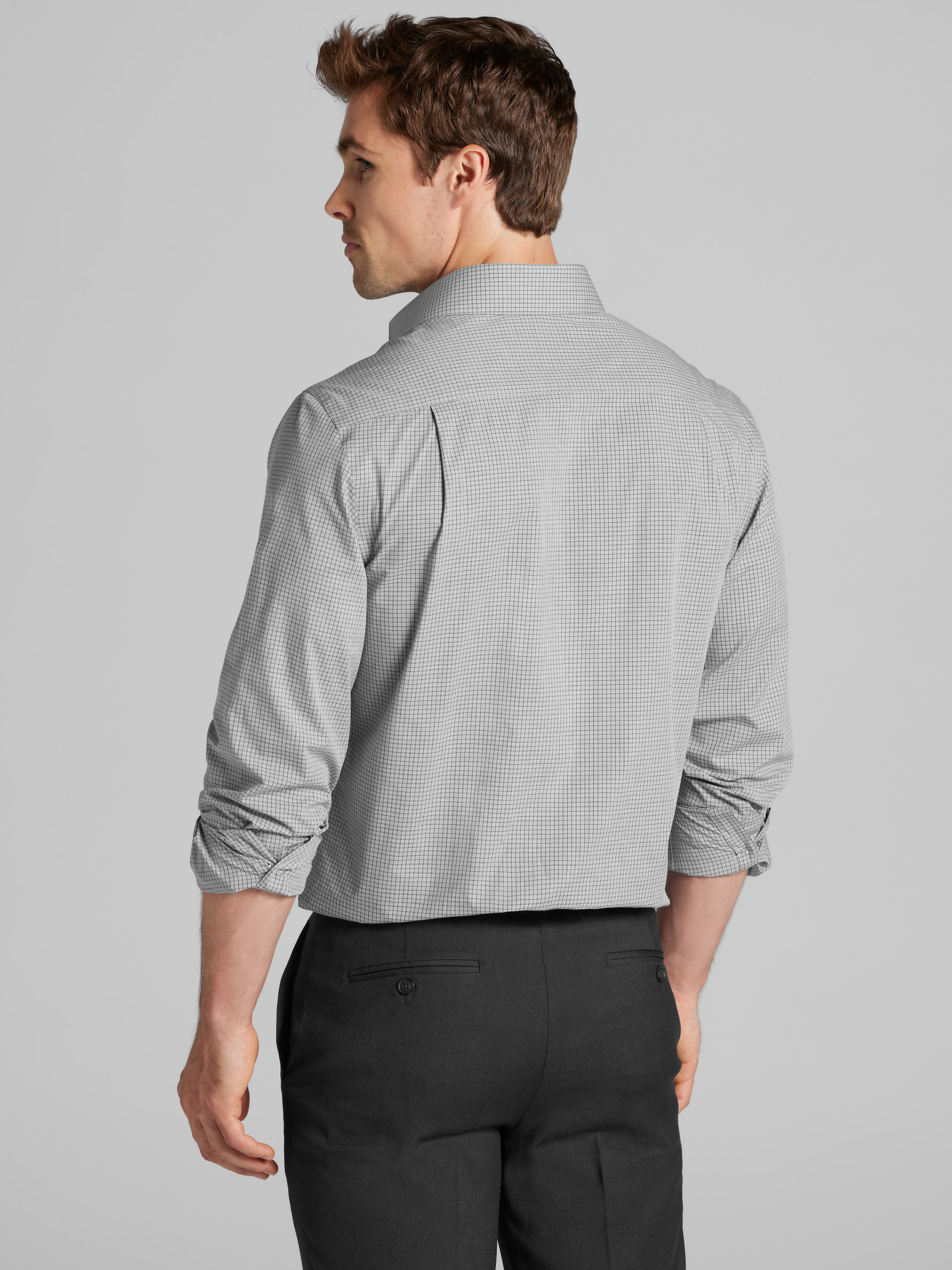 Modern Fit Check Dress Shirt