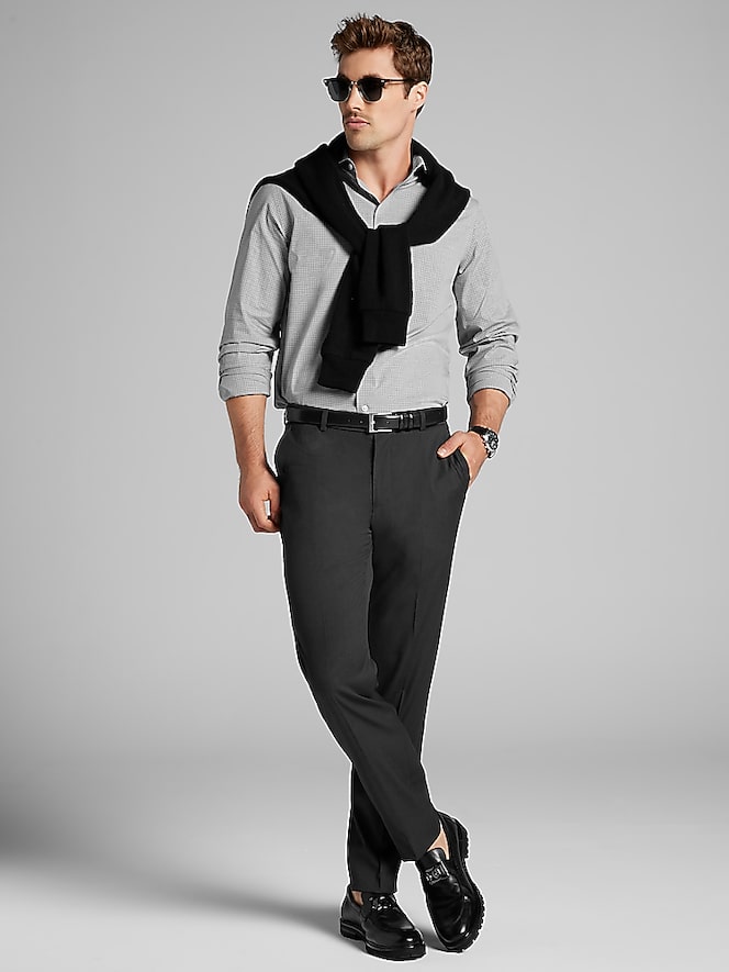 Wilke-Rodriguez Modern Fit Check Dress Shirt