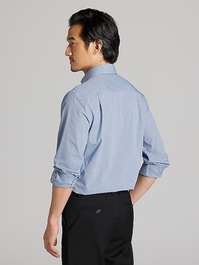 Wilke-Rodriguez Modern Fit Mini Check Dress Shirt