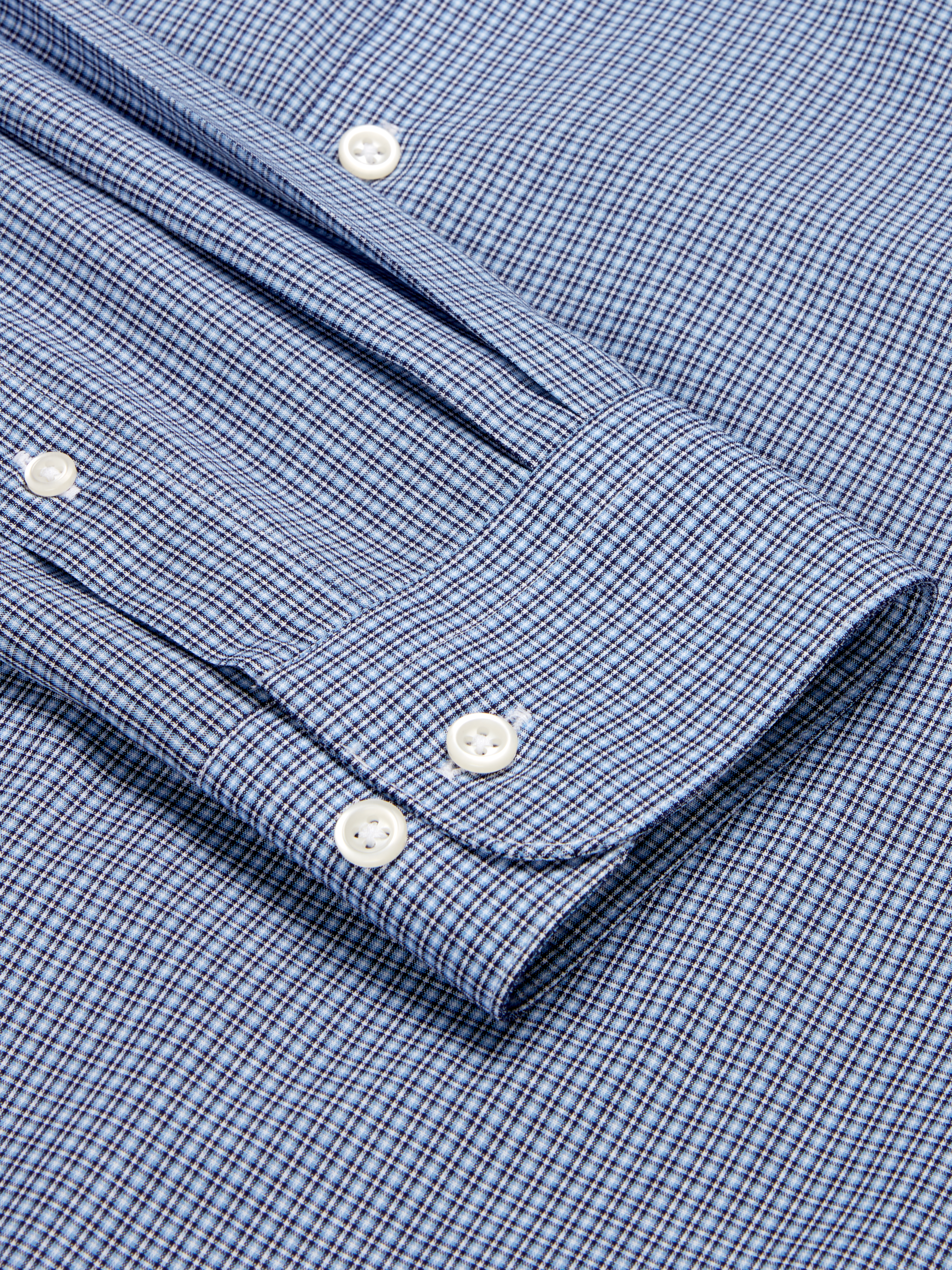 Modern Fit Mini Check Dress Shirt