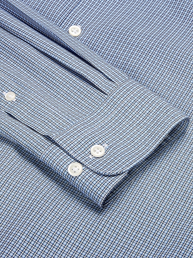 Wilke-Rodriguez Modern Fit Mini Check Dress Shirt