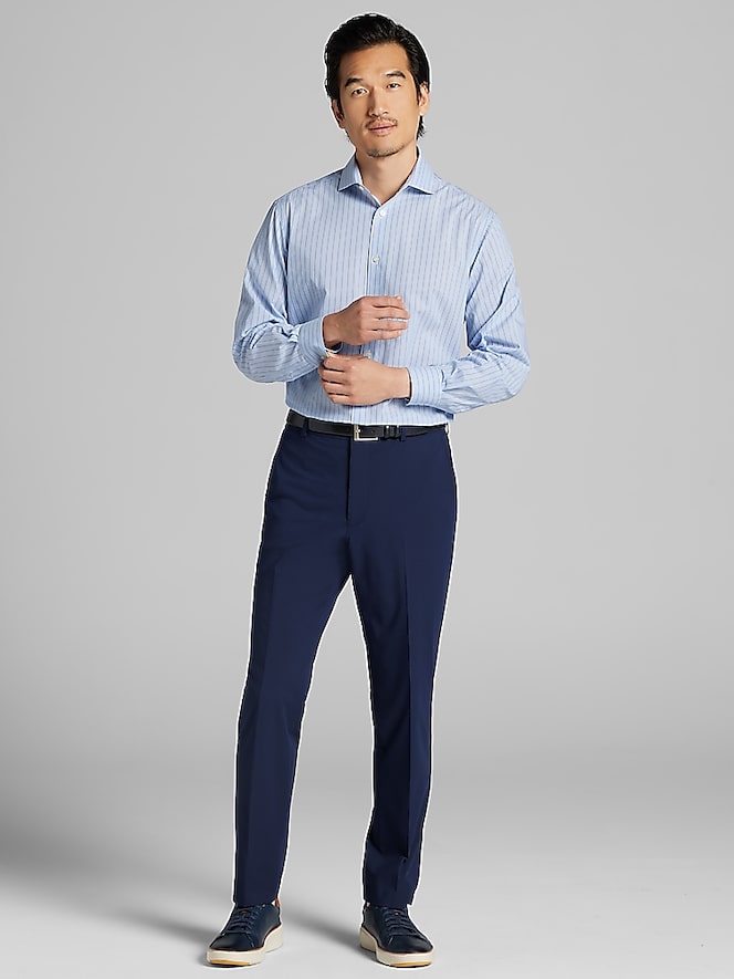 Wilke-Rodriguez Modern Fit Stripe Dress Shirt