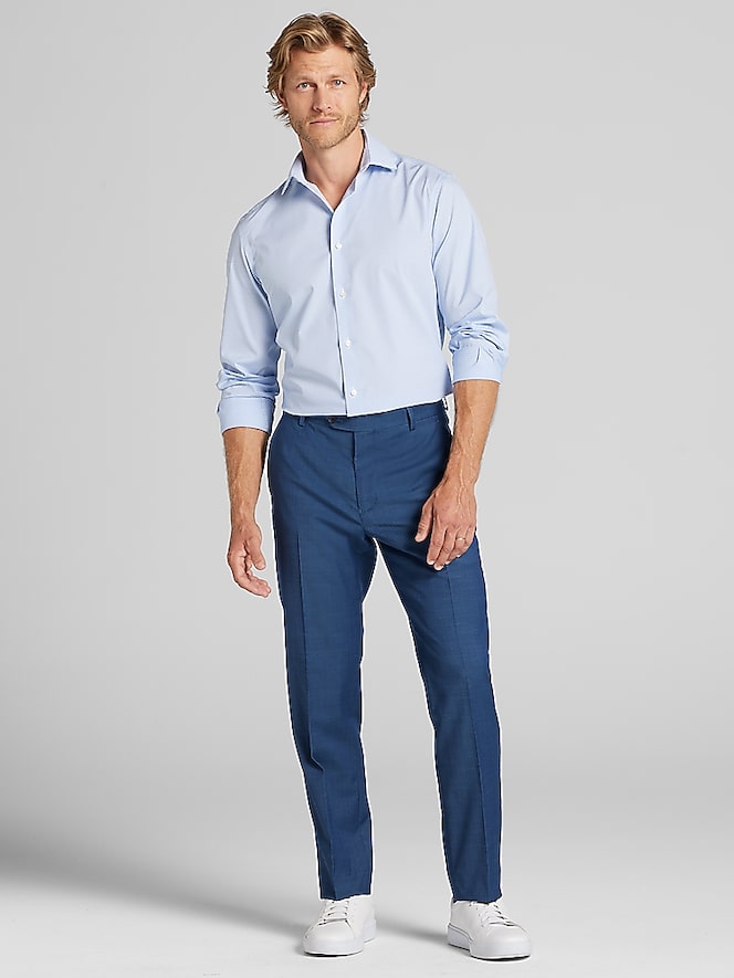 Awearness Kenneth Cole Slim Fit Check Dress Shirt