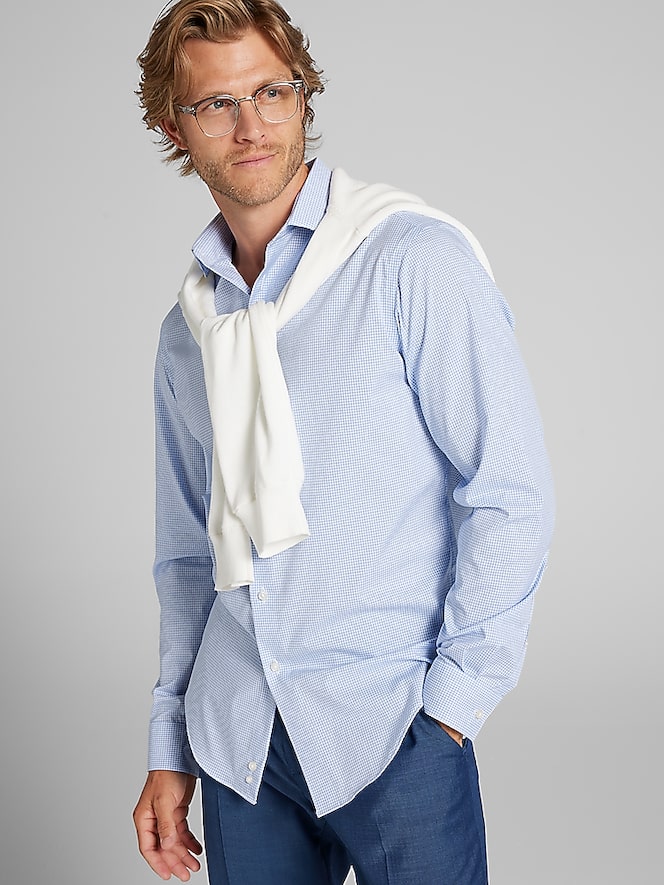 Awearness Kenneth Cole Slim Fit Check Dress Shirt