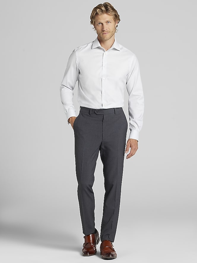 Awearness Kenneth Cole Slim Fit Check Dress Shirt