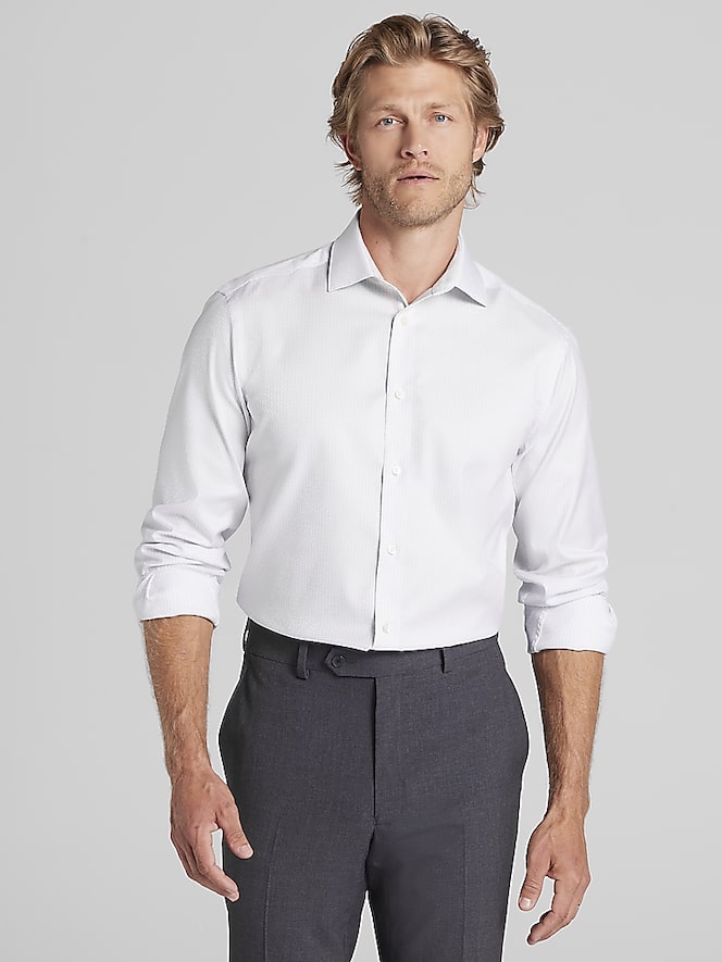 Awearness Kenneth Cole Slim Fit Check Dress Shirt