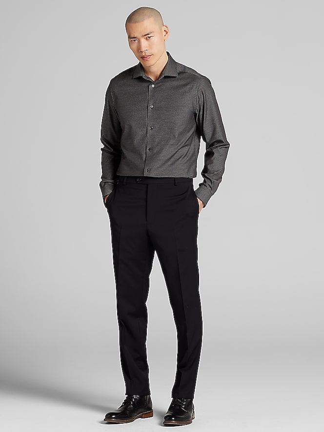 Awearness Kenneth Cole Slim Fit Check Sport Shirt
