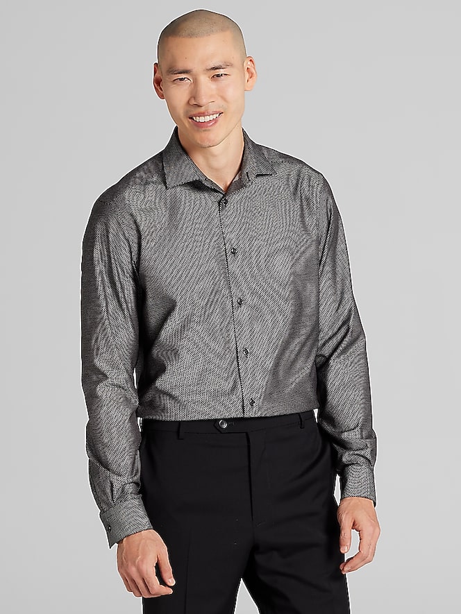 Awearness Kenneth Cole Slim Fit Check Sport Shirt