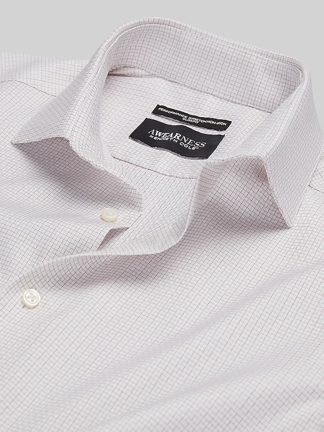 Awearness Kenneth Cole Slim Fit Check Dress Shirt