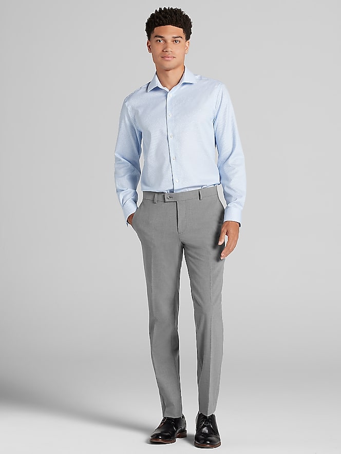 Awearness Kenneth Cole Slim Fit Check Dress Shirt