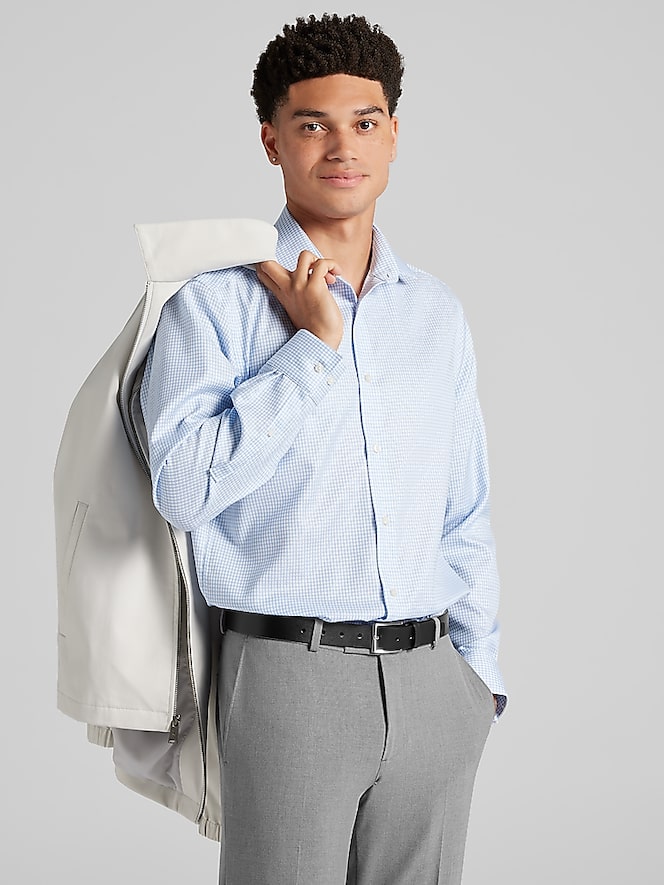 Awearness Kenneth Cole Slim Fit Check Dress Shirt