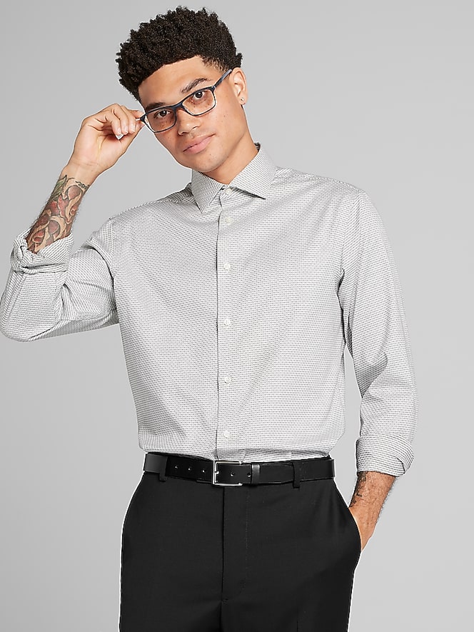 Awearness Kenneth Cole Slim Fit Check Dress Shirt