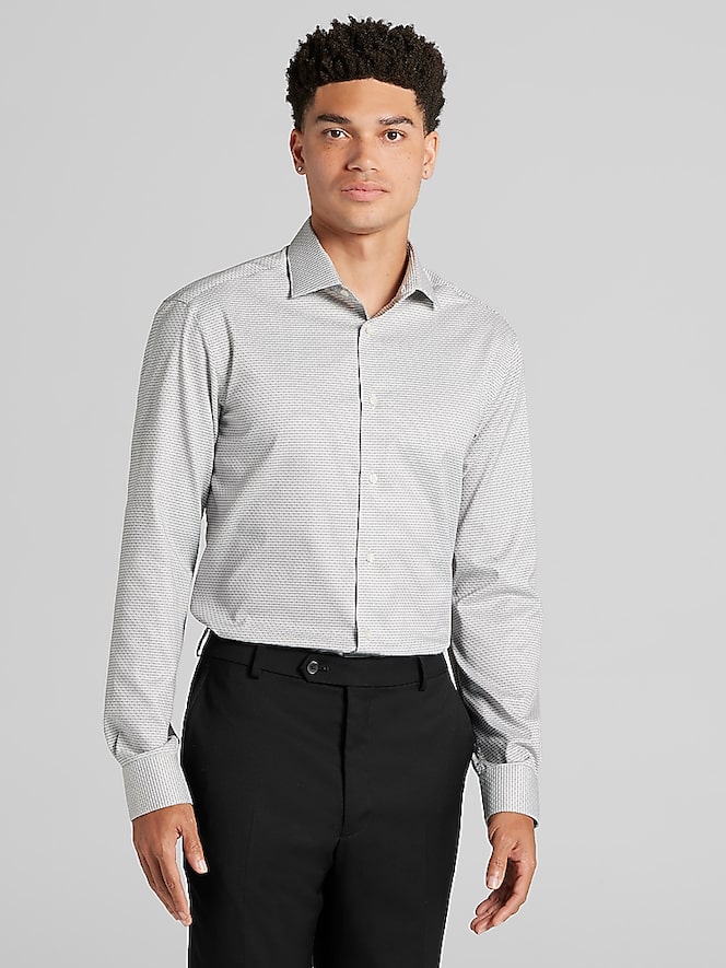 Awearness Kenneth Cole Slim Fit Check Dress Shirt