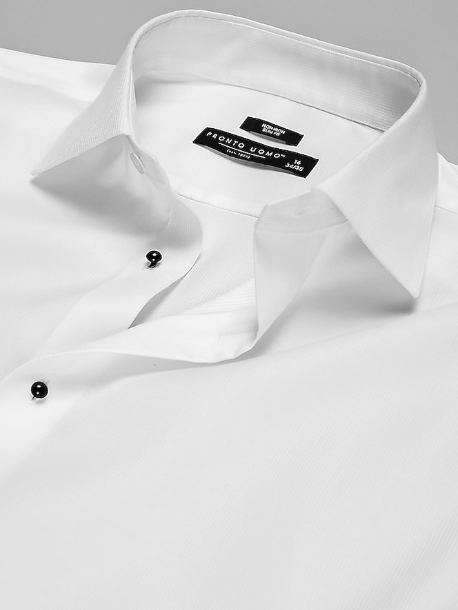 Pronto Uomo Slim Fit Twill Formal Dress Shirt