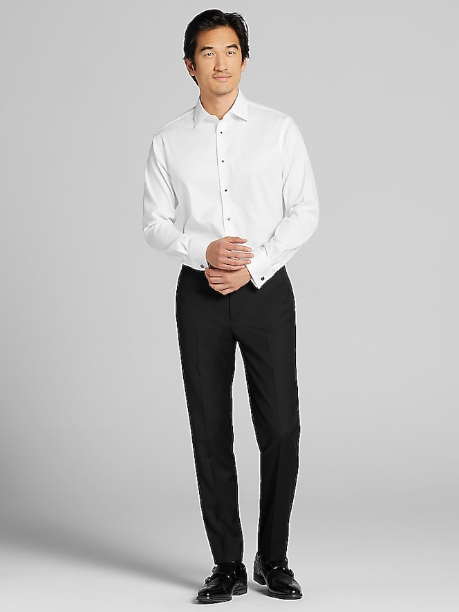 Pronto Uomo Slim Fit Twill Formal Dress Shirt