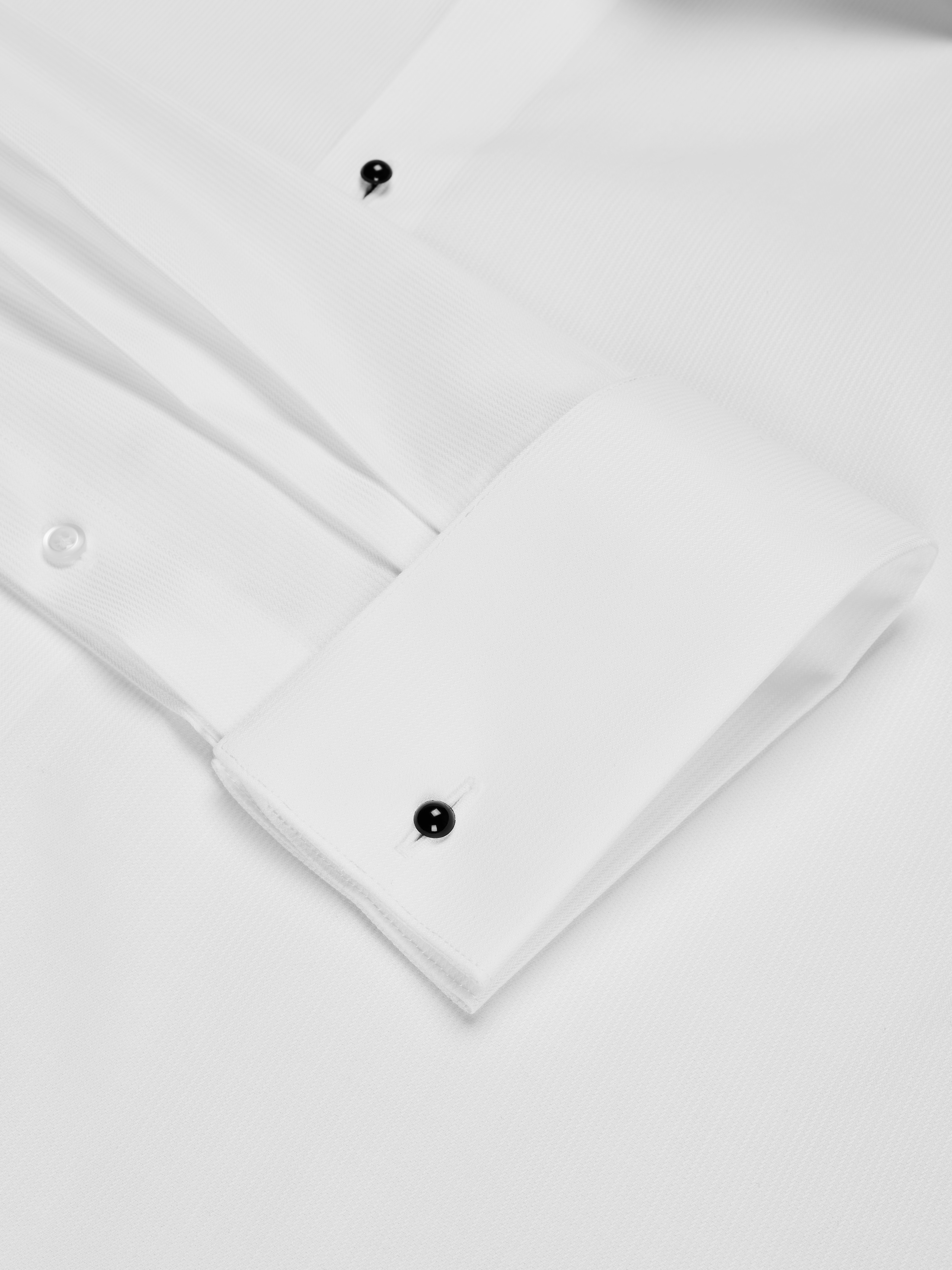 Slim Fit French Cuff Twill Formal Dress Shirt