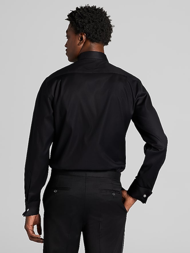 Pronto Uomo Modern Fit Twill French Cuff Formal Dress Shirt