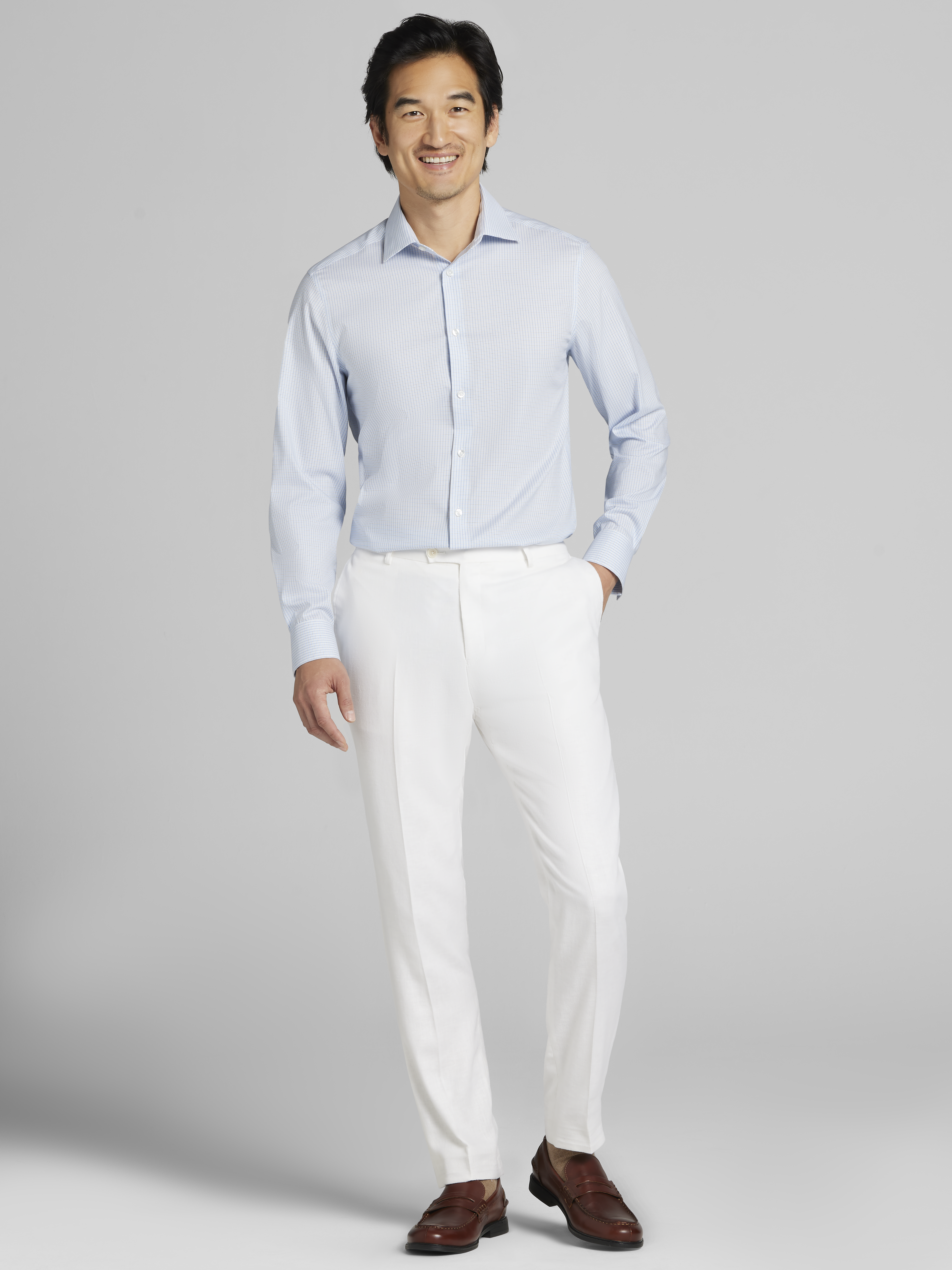 Slim Fit Supima Cotton Dress Shirt