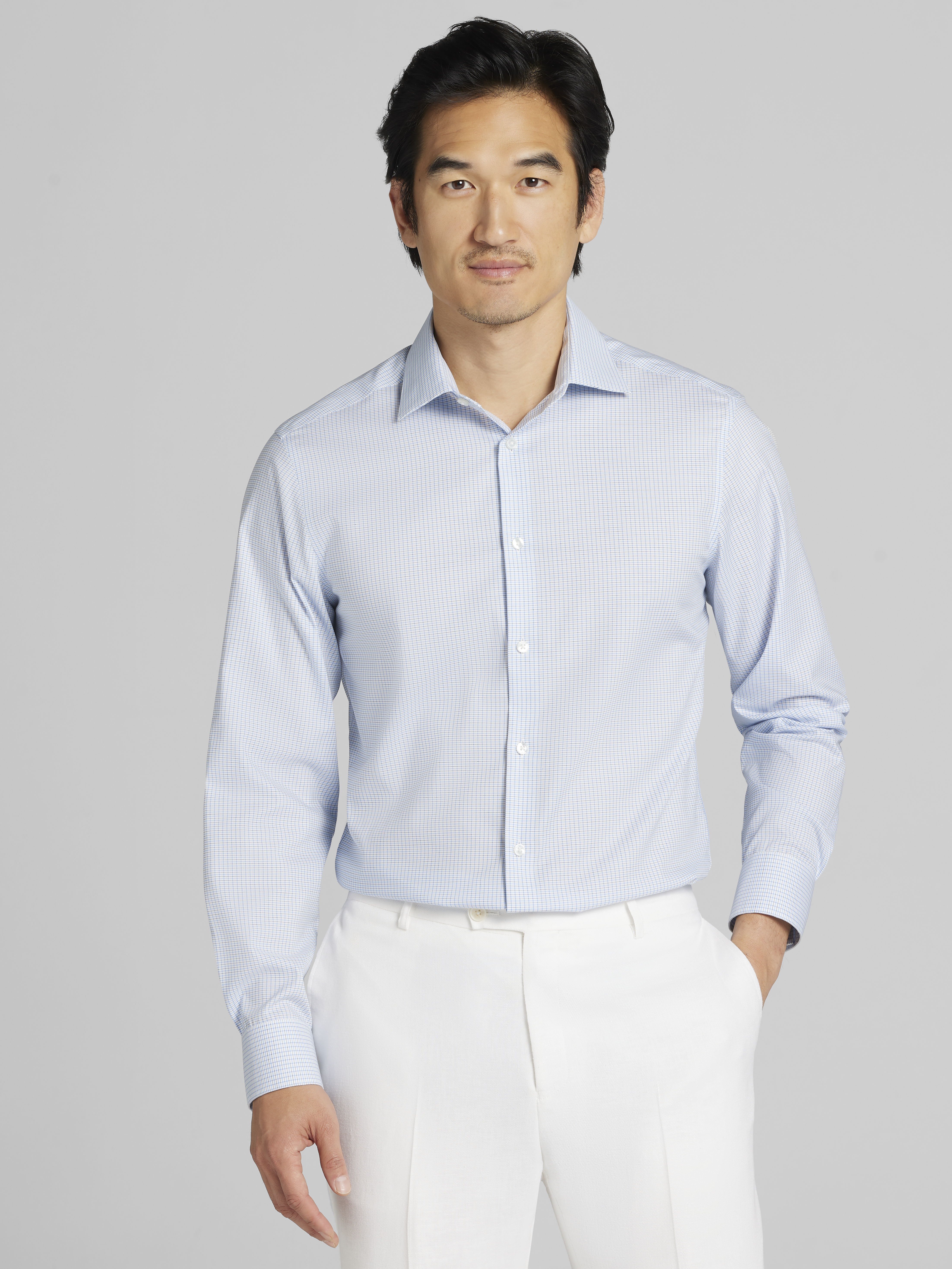 Slim Fit Supima Cotton Dress Shirt