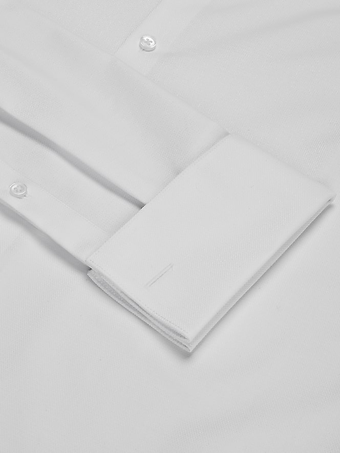 Calvin Klein Slim Fit Solid French Cuff Dress Shirt