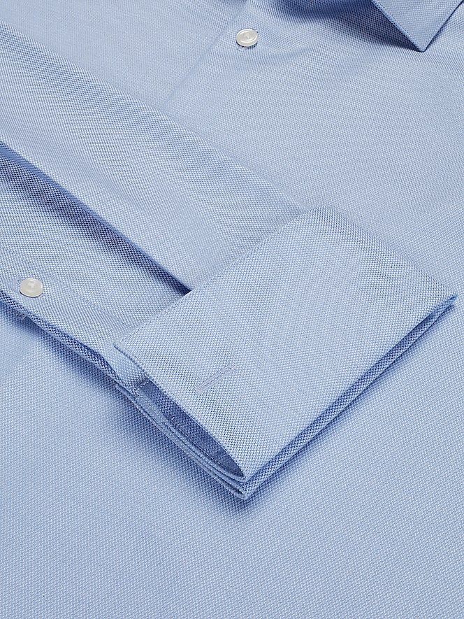 Calvin Klein Slim Fit Solid French Cuff Dress Shirt