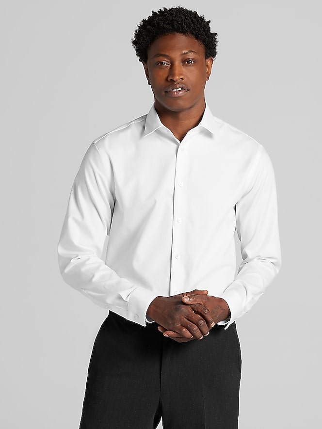 Calvin Klein Classic Fit Solid Dress Shirt