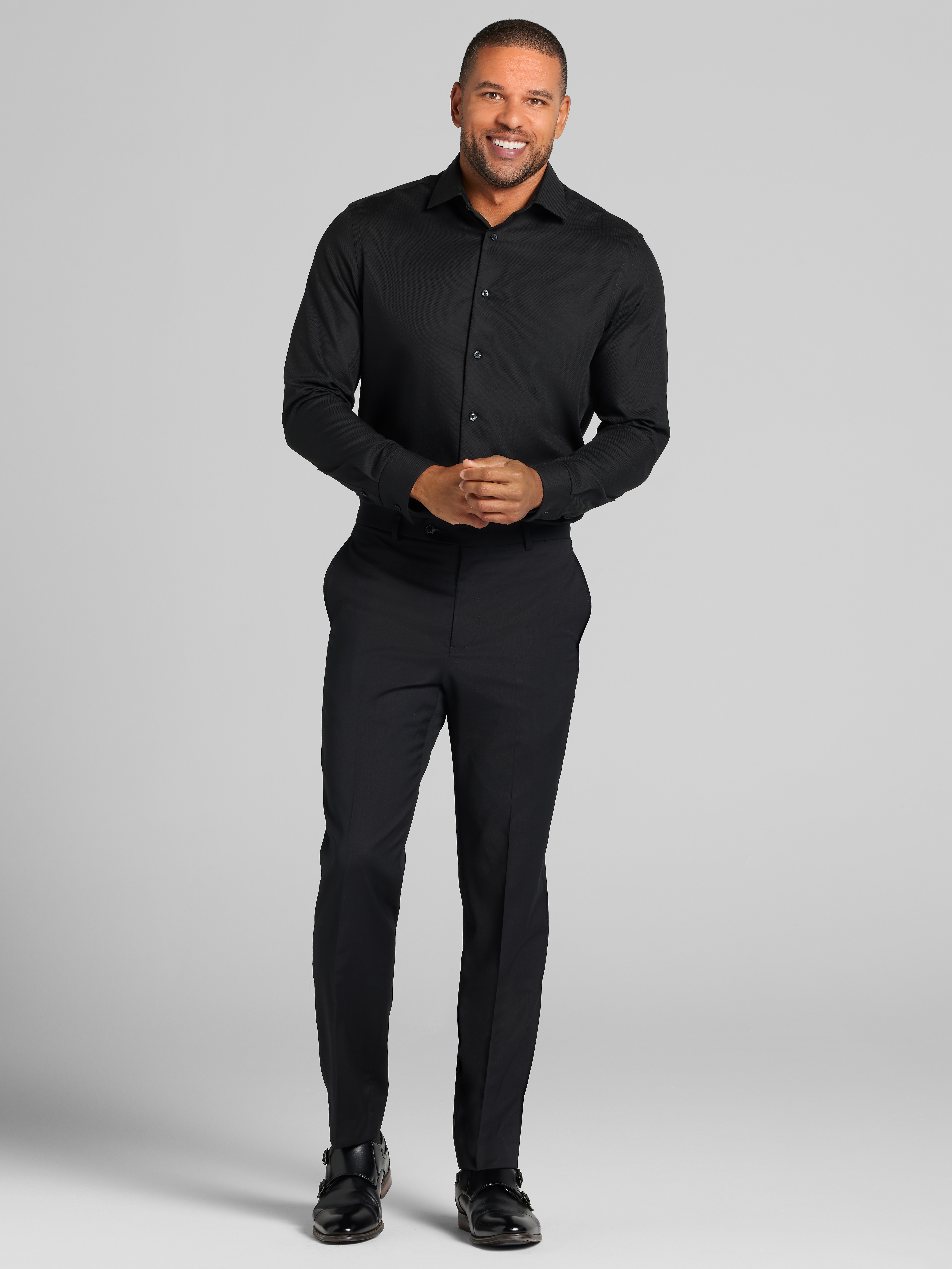 Classic Fit Solid Dress Shirt