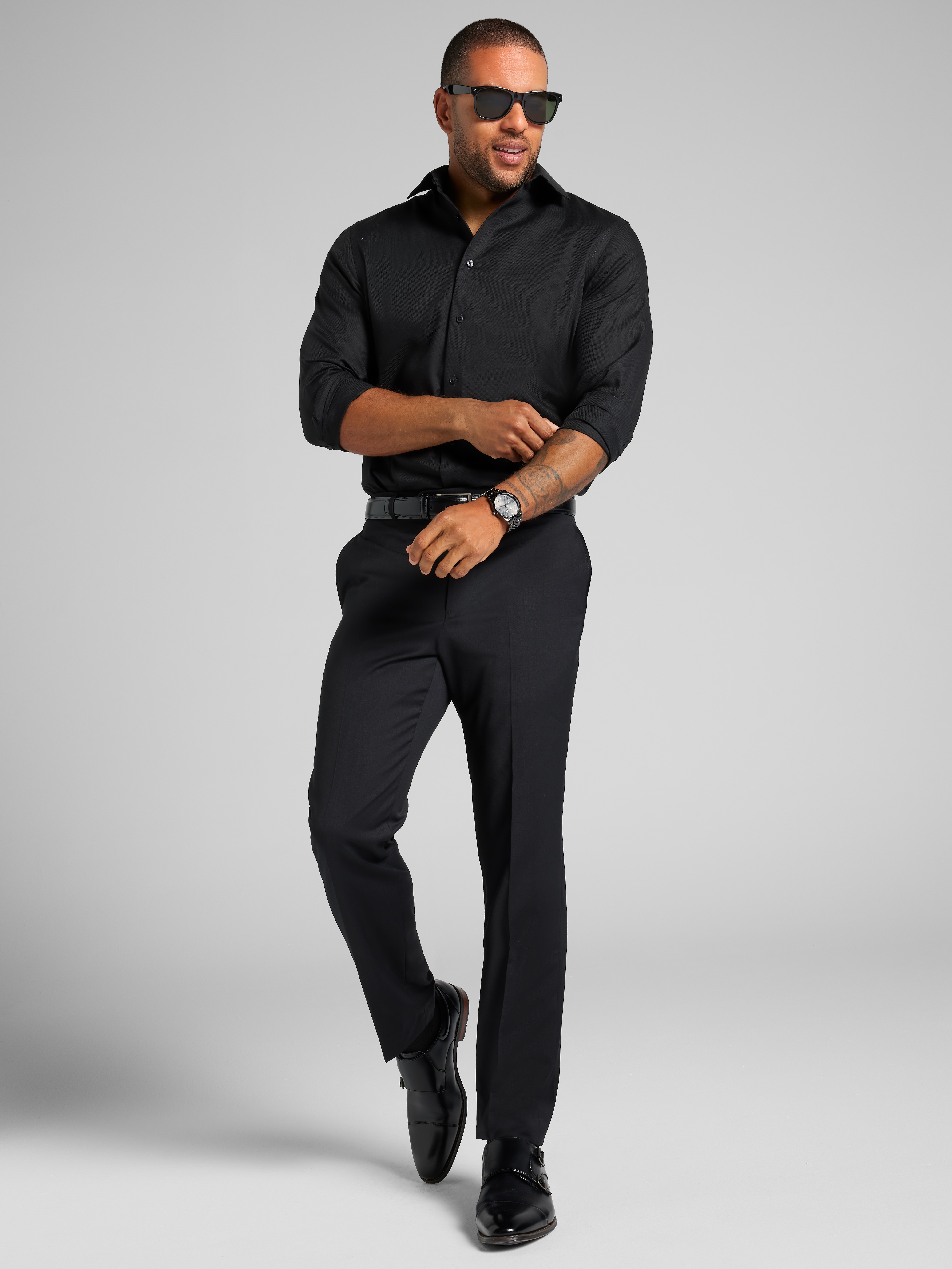 Classic Fit Solid Dress Shirt