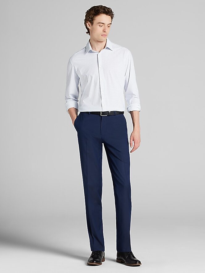 Awearness Kenneth Cole CHILLFLEX Slim Fit Check Dress Shirt