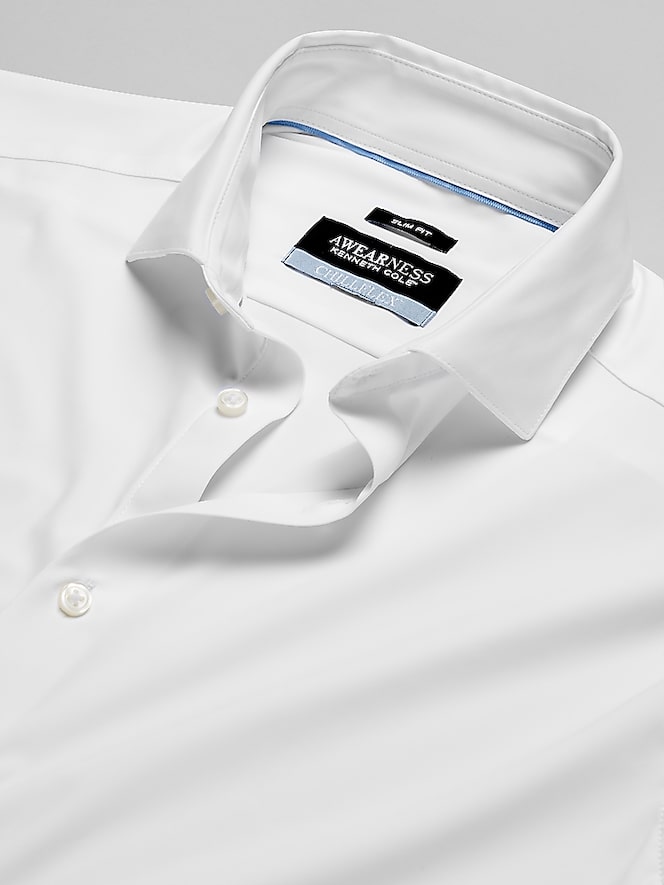 Awearness Kenneth Cole Slim Fit ChillFlex 4-Way Stretch Dress Shirt