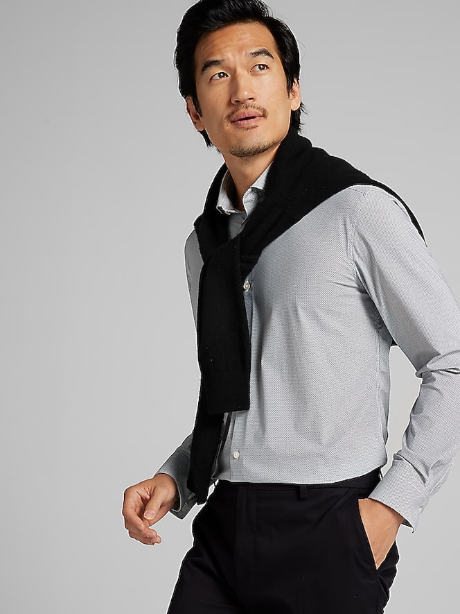 Awearness Kenneth Cole CHILLFLEX Slim Fit 4-Way Stretch Dress Shirt