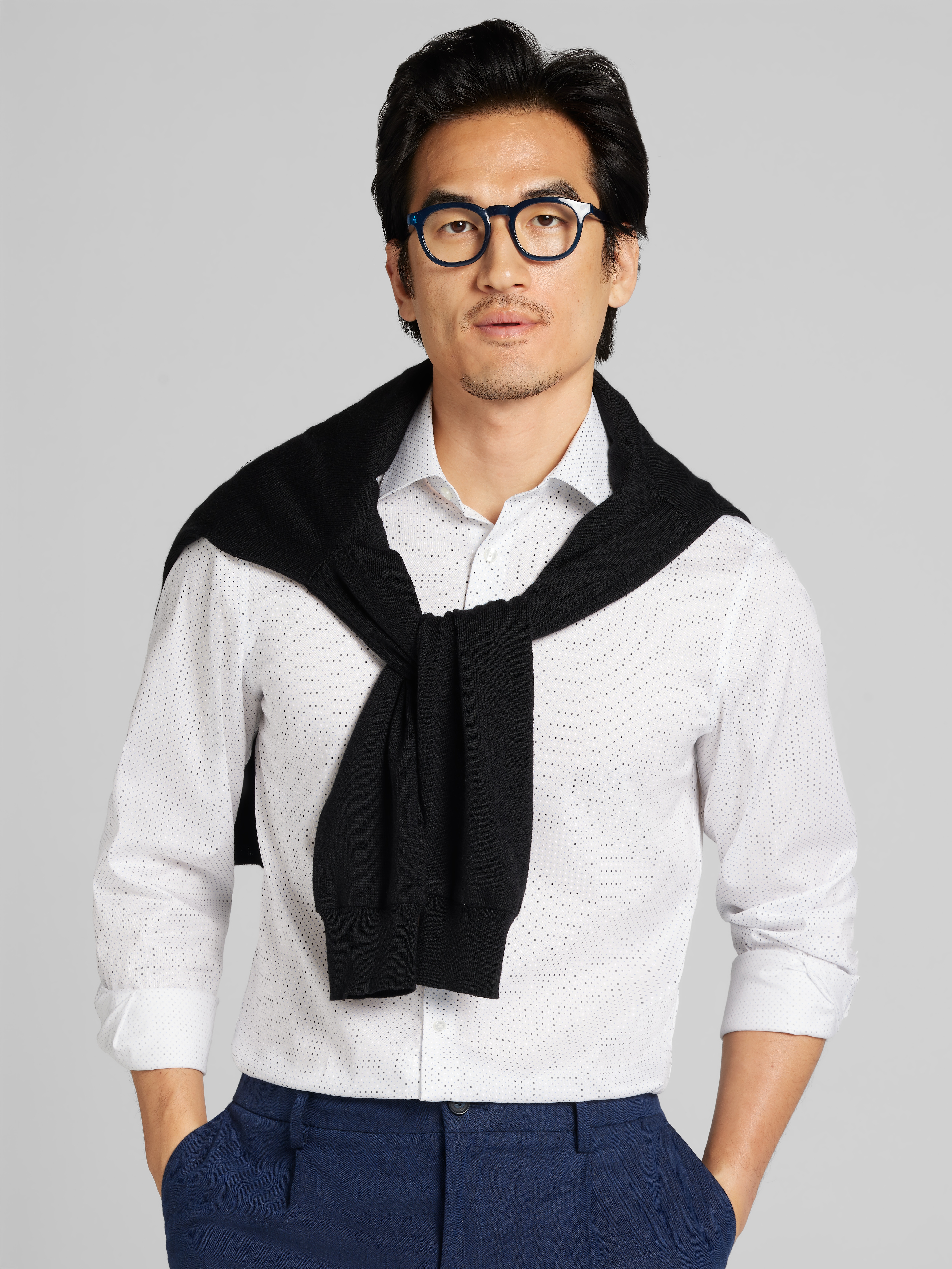 Slim Fit Multi Geo Dress Shirt