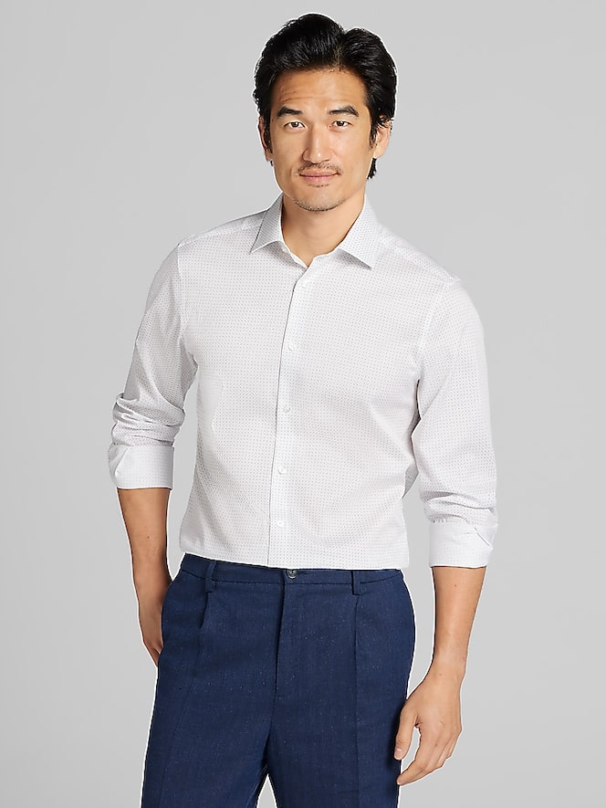 Calvin Klein Slim Fit Multi Geo Dress Shirt