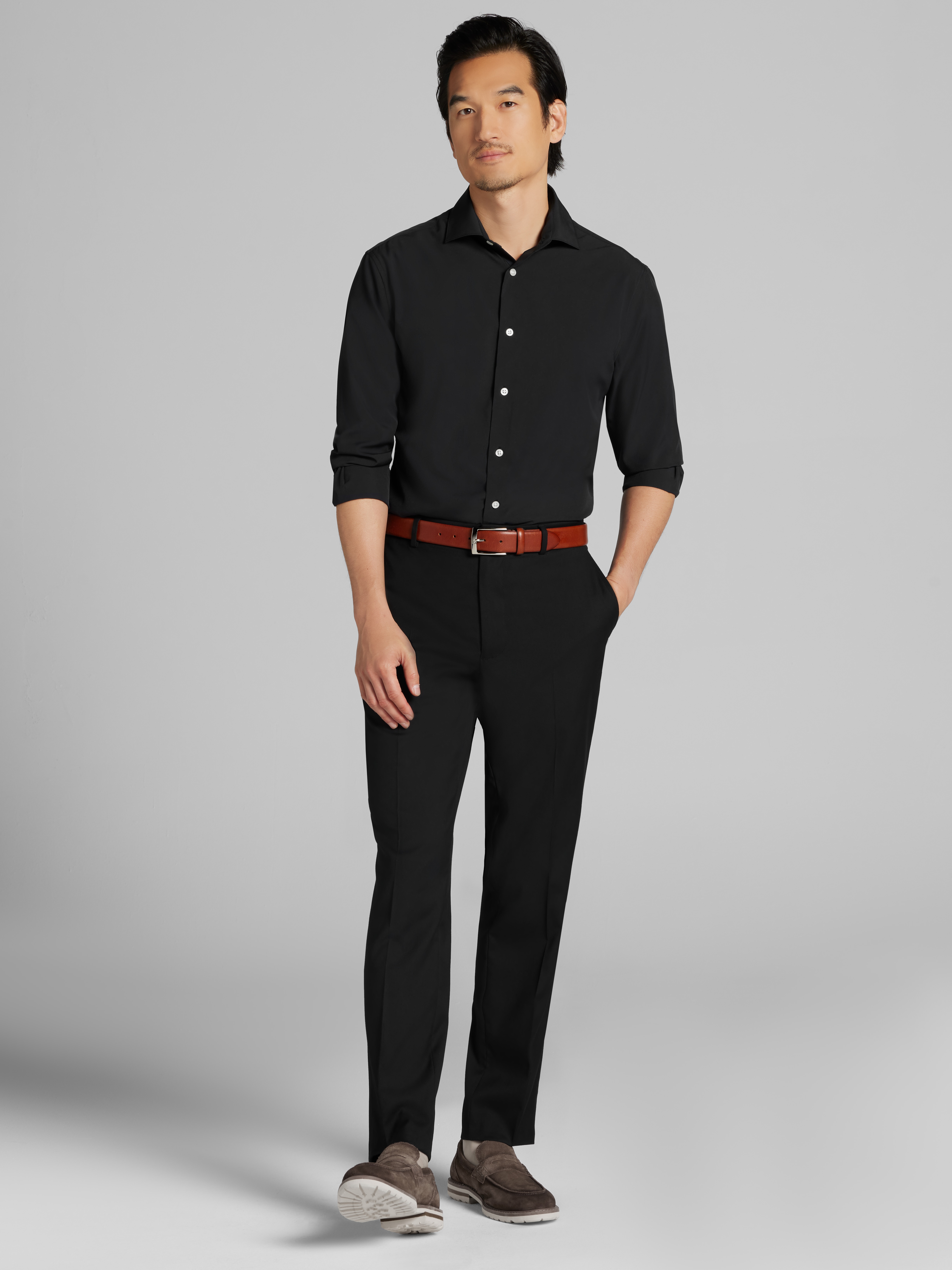 Modern Fit 4-Way Stretch Dress Shirt