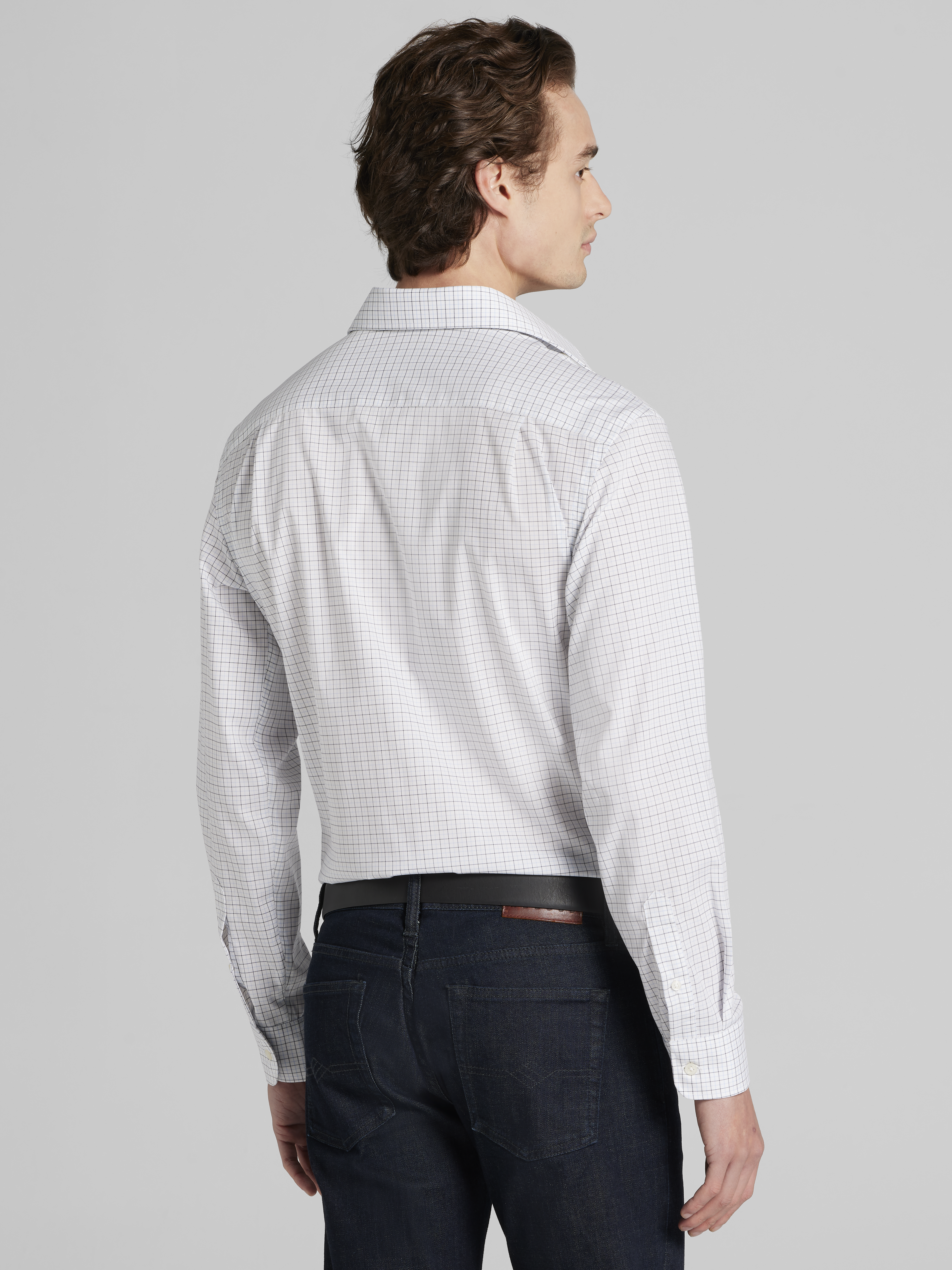 Modern Fit Check Dress Shirt