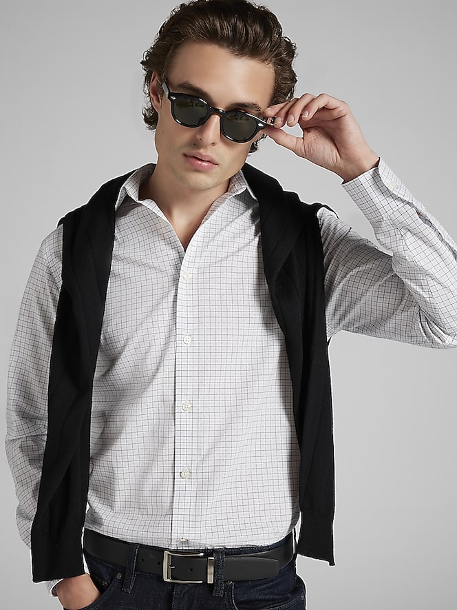 JOE Joseph Abboud Modern Fit Check Dress Shirt