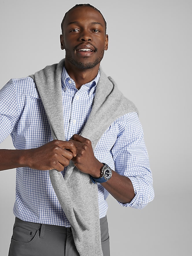 JOE Joseph Abboud Classic Fit Check Dress Shirt