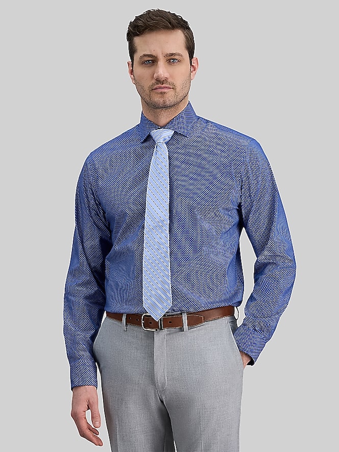 Haggar Classic Fit Mini Dot Dress Shirt