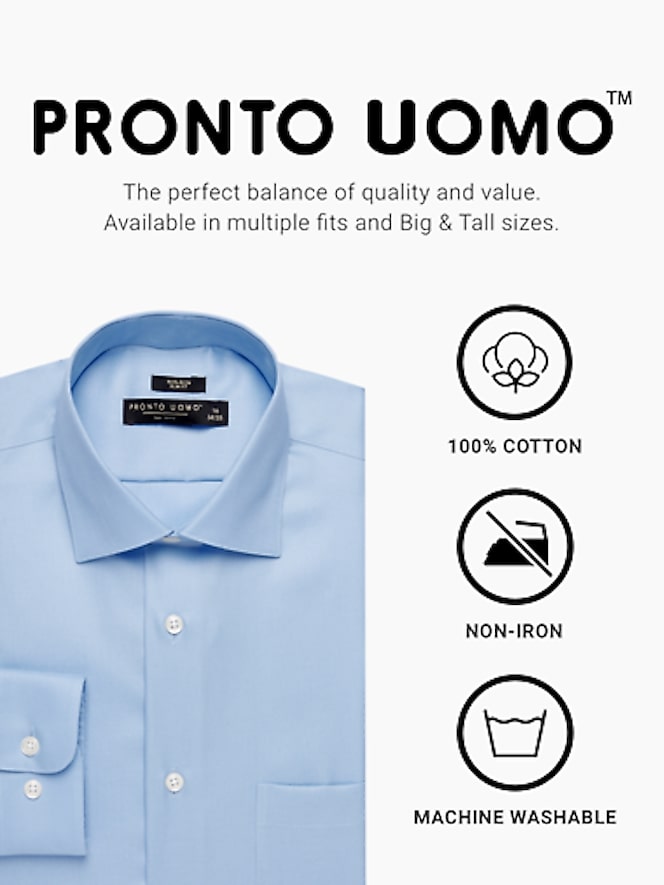Pronto Uomo Slim Fit Queens Oxford Dress Shirt